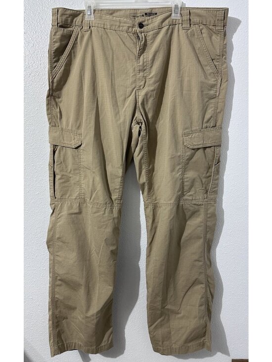Carhartt Other - Carhartt Relaxed Fit Mens 42X34 Force Ripstop Cargo Work Pants Beige
